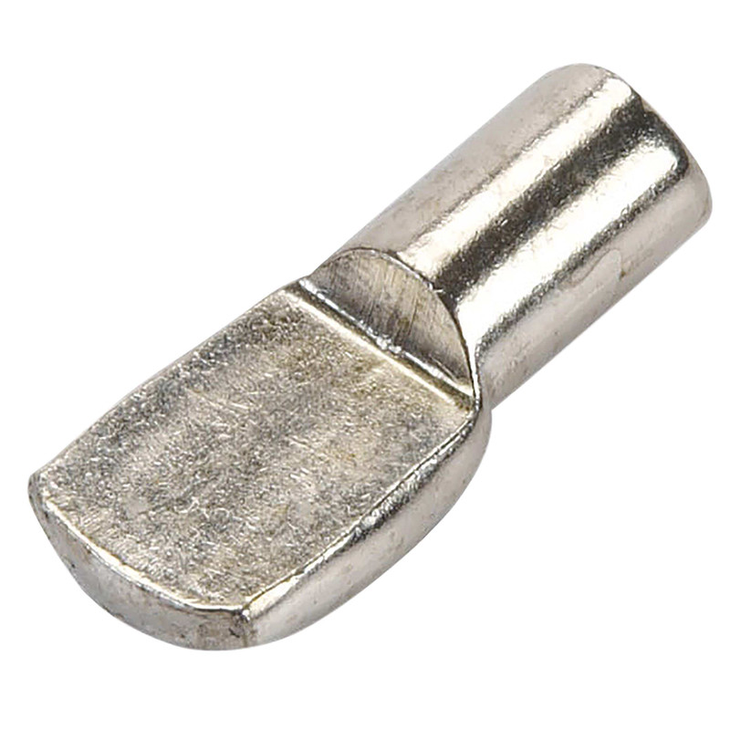 Shelf Support Pin - 5 mm - Flat Spoon Style - Nickel - 25 Pack
